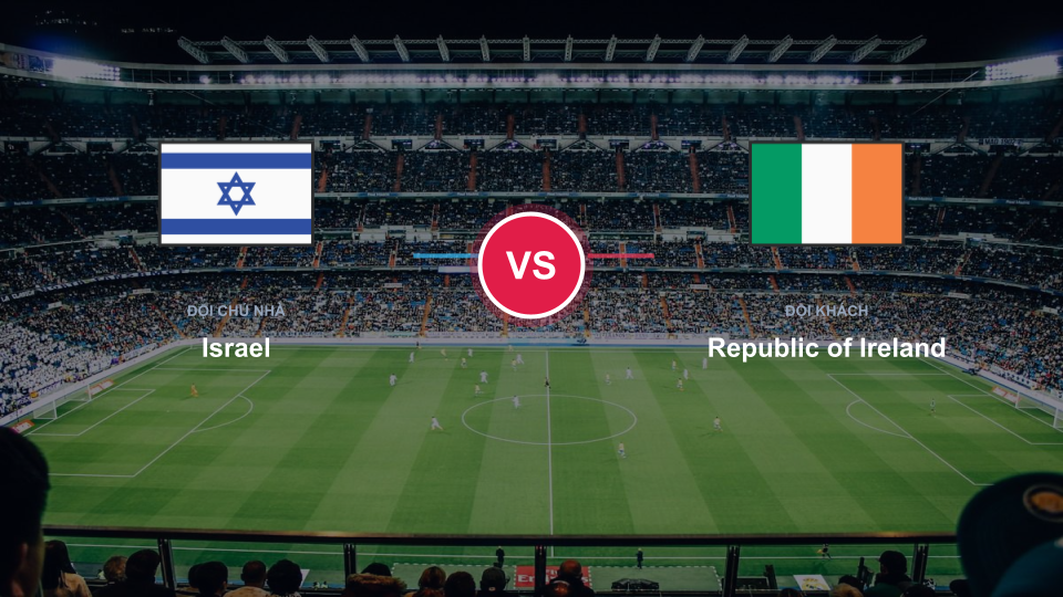 Cuộc đối đầu chiến thuật giữa Israel và Republic of Ireland tại Nagyerdei Stadium