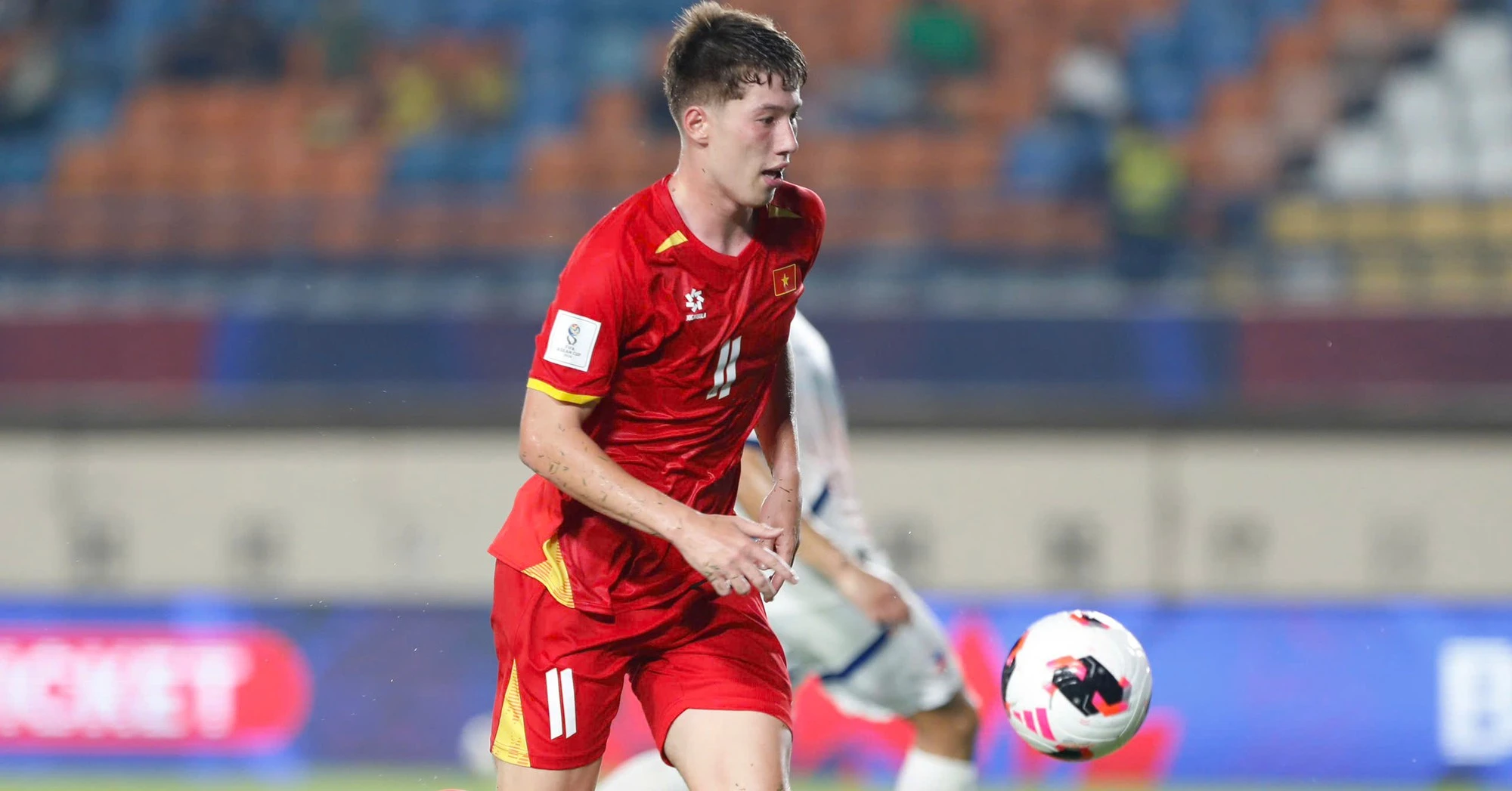 Williams Minh Hoàng trong màu áo ĐT Việt Nam