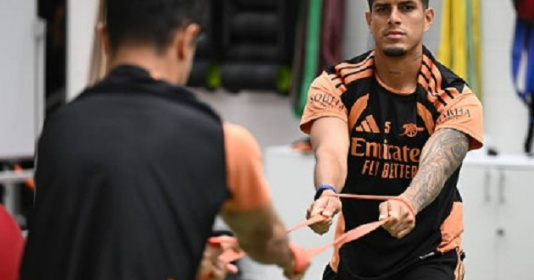 Hình ảnh thi đấu trận đấu: Arsenal đón tin cực vui lực lượng trước màn tiếp đón Leeds