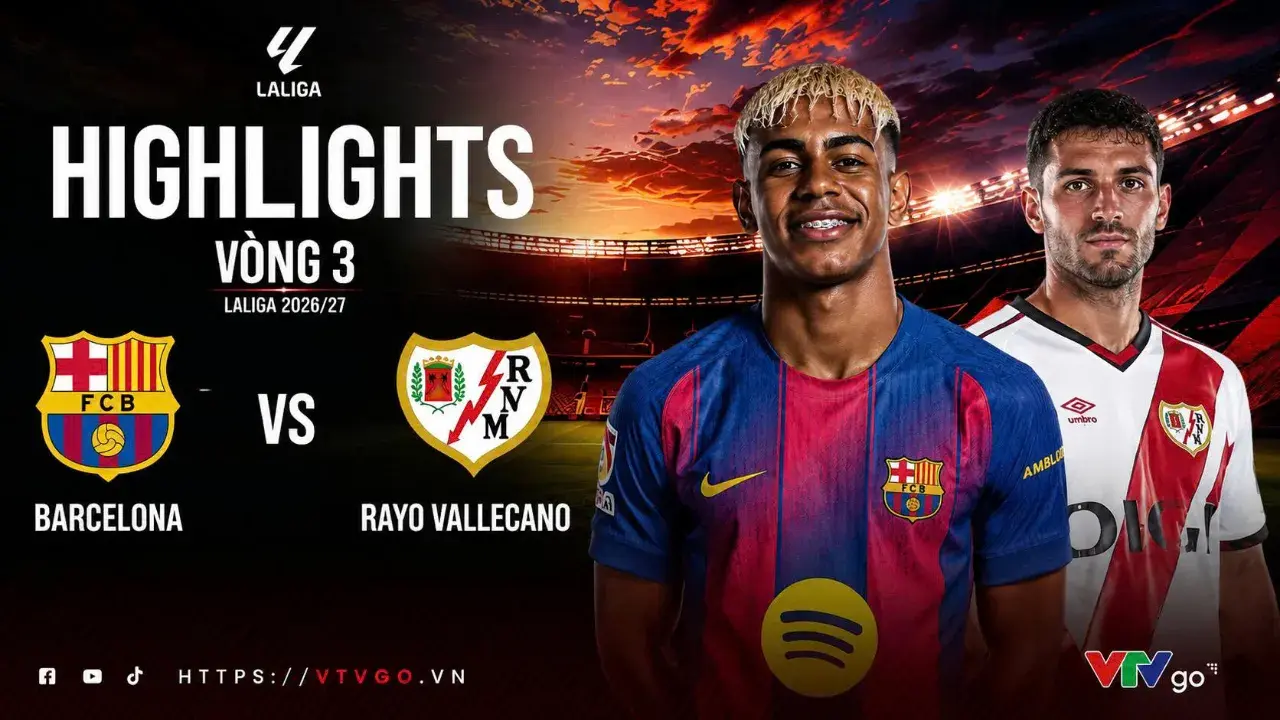 Hình ảnh thi đấu trận đấu: Barca đụng độ Rayo Vallecano vòng 3 La Liga đầy kịch tính