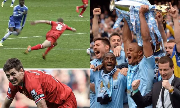 Hình ảnh thi đấu trận đấu: Gerrard phản đối án phạt giáng hạng Man City tại Ngoại Hạng Anh