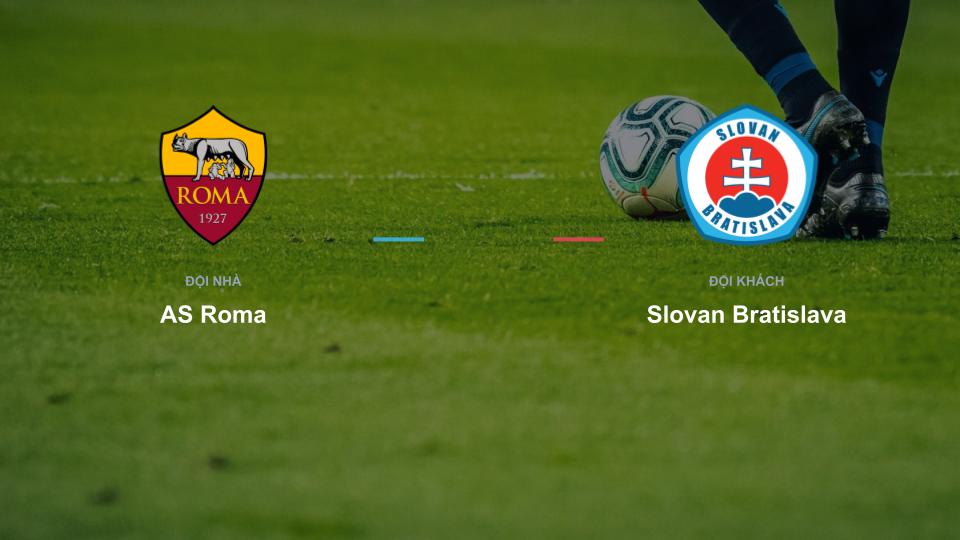 Kết quả tỉ số chính thức trận đấu AS Roma 0-0 Slovan Bratislava khuôn khổ giải Nhận Định - Cúp C1 (Champions League)