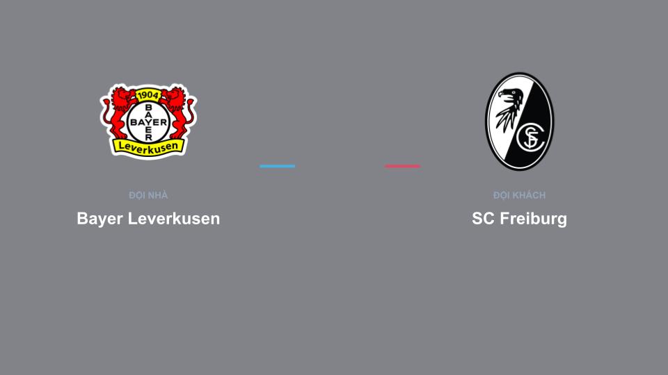 Kết quả tỉ số chính thức trận đấu Bayer Leverkusen 0-0 SC Freiburg khuôn khổ giải Nhận Định - Bundesliga (Đức)