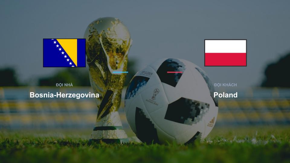 Kết quả tỉ số chính thức trận đấu Bosnia-Herzegovina 0-0 Poland khuôn khổ giải Nhận Định - UEFA Nations League