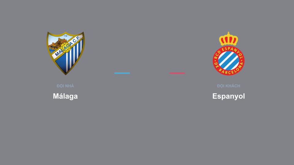Kết quả tỉ số chính thức trận đấu Málaga 0-0 Espanyol khuôn khổ giải Nhận Định - La Liga