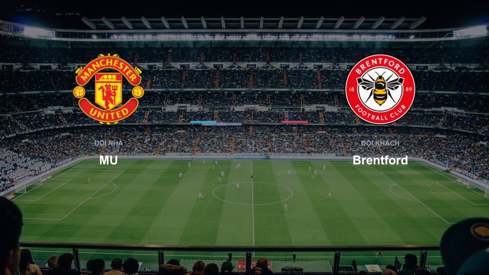 Kết quả tỉ số chính thức trận đấu MU 2-1 Brentford khuôn khổ giải Bóng Đá Đỉnh Cao
