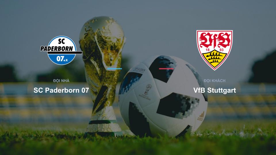 Bảng tỉ số SC Paderborn 07 0-0 VfB Stuttgart Kết quả tỉ số chính thức trận đấu SC Paderborn 07 0-0 VfB Stuttgart khuôn khổ giải Nhận Định - Bundesliga (Đức)