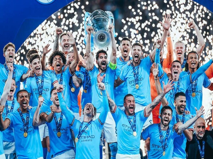 Kịch bản sốc Man City xuống hạng vẫn được đá Champions League Hình ảnh thi đấu trận đấu: Kịch bản sốc Man City xuống hạng vẫn được đá Champions League