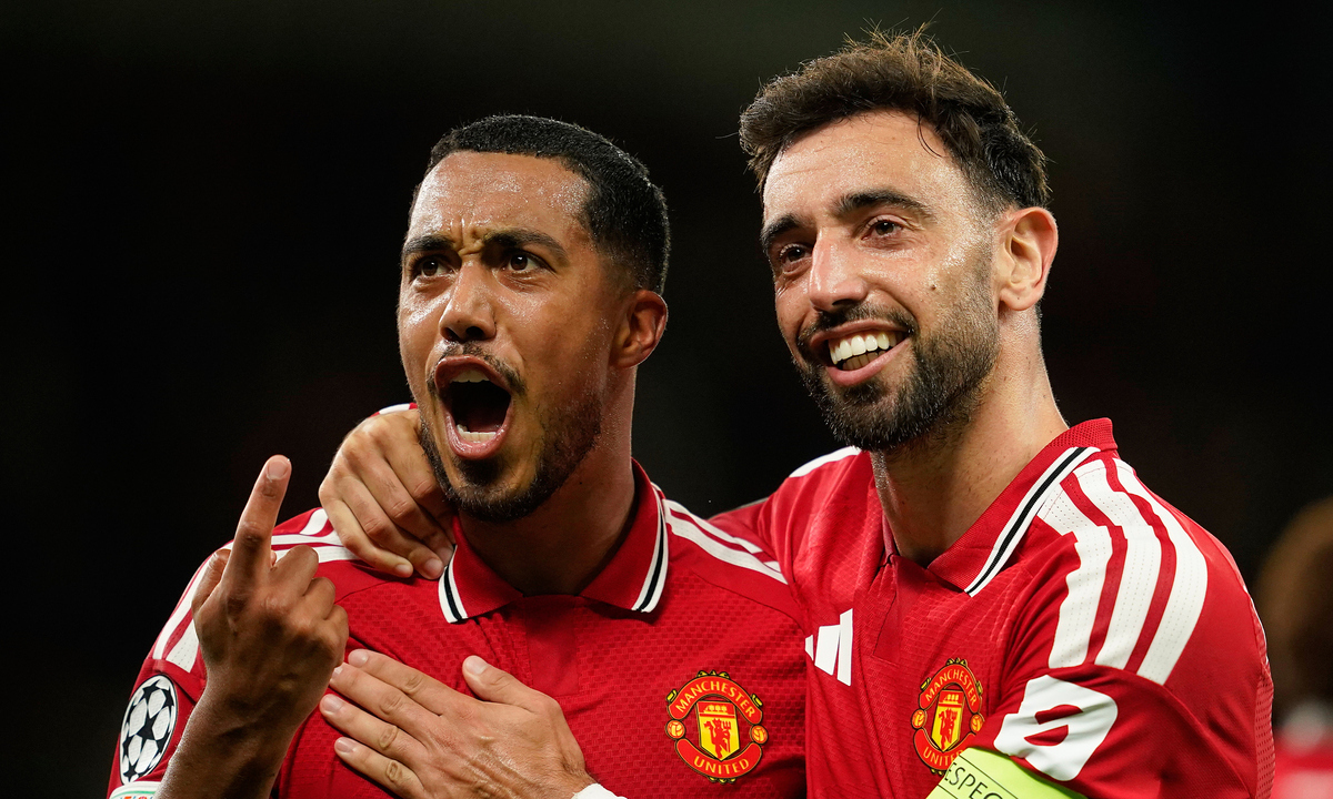 Hình ảnh thi đấu trận đấu: MU thắng đậm trong ngày trở lại Champions League đầy cảm xúc